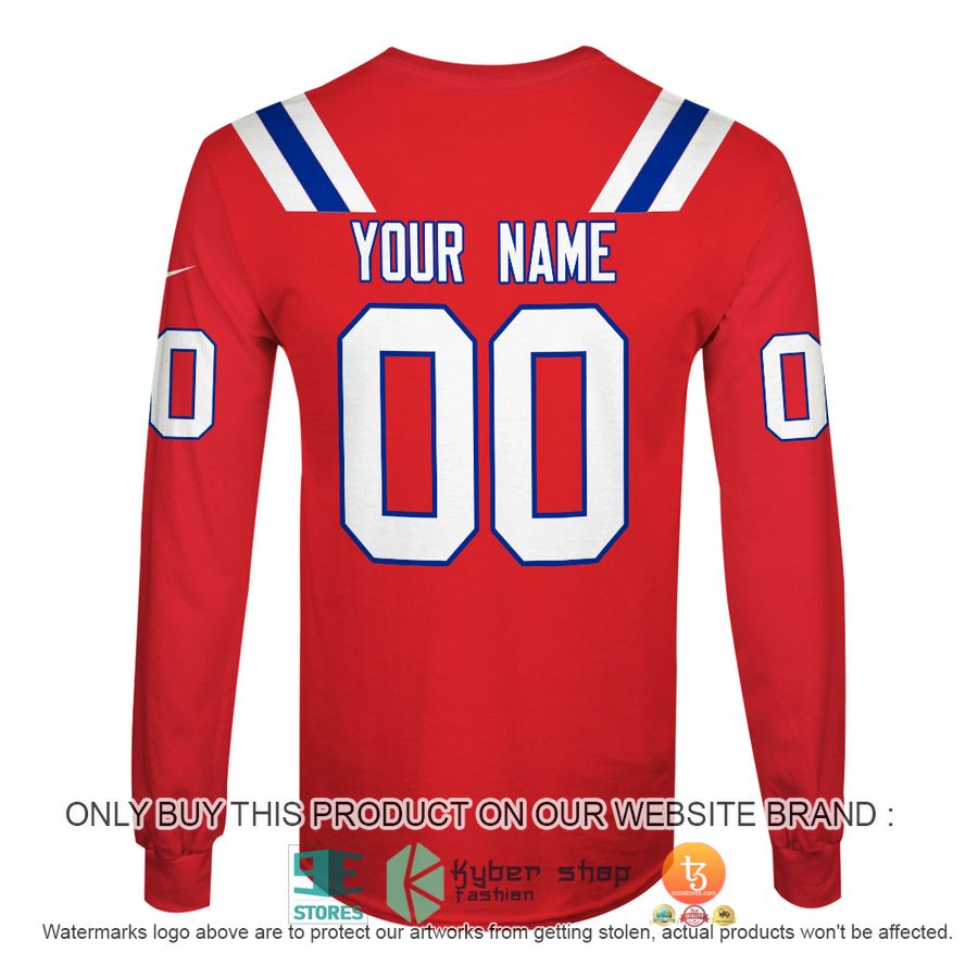 personalized nfl new england patriots red shirt hoodie 6 12738