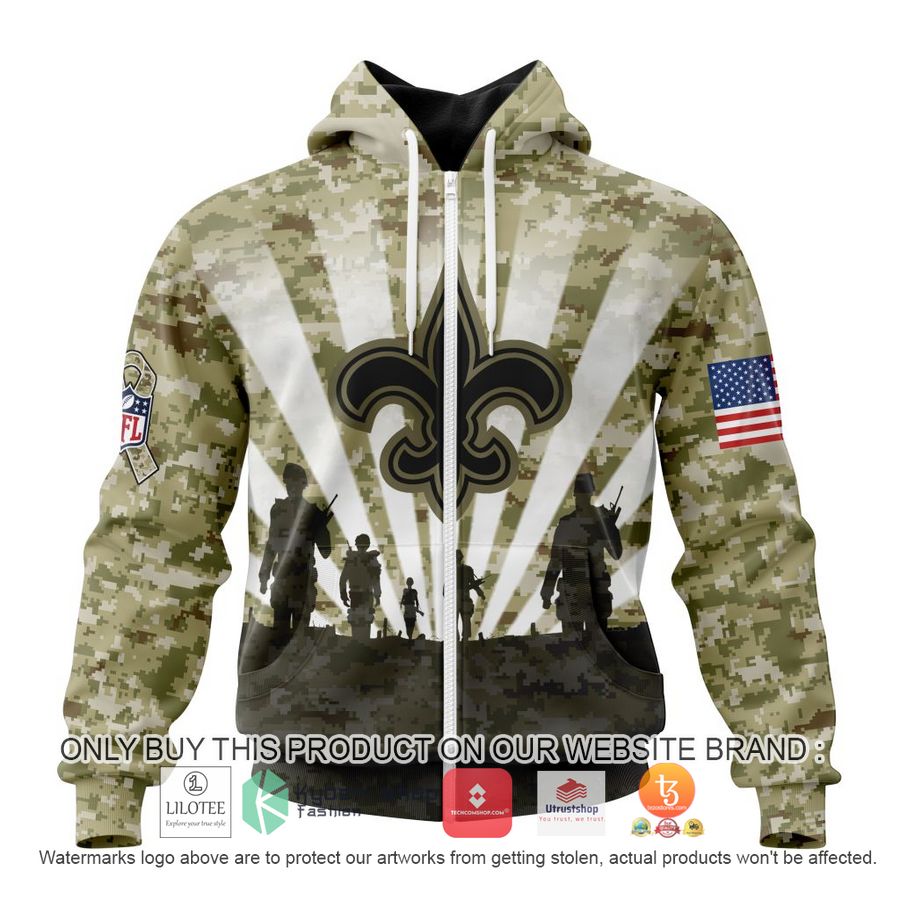 HOT Personalized NFL New Orleans Saints Salute To Service Honor Veterans And Their Families 3D Shirt, Hoodie 2 personalized nfl new orleans saints salute to service honor veterans and their families 3d shirt hoodie 2 20126