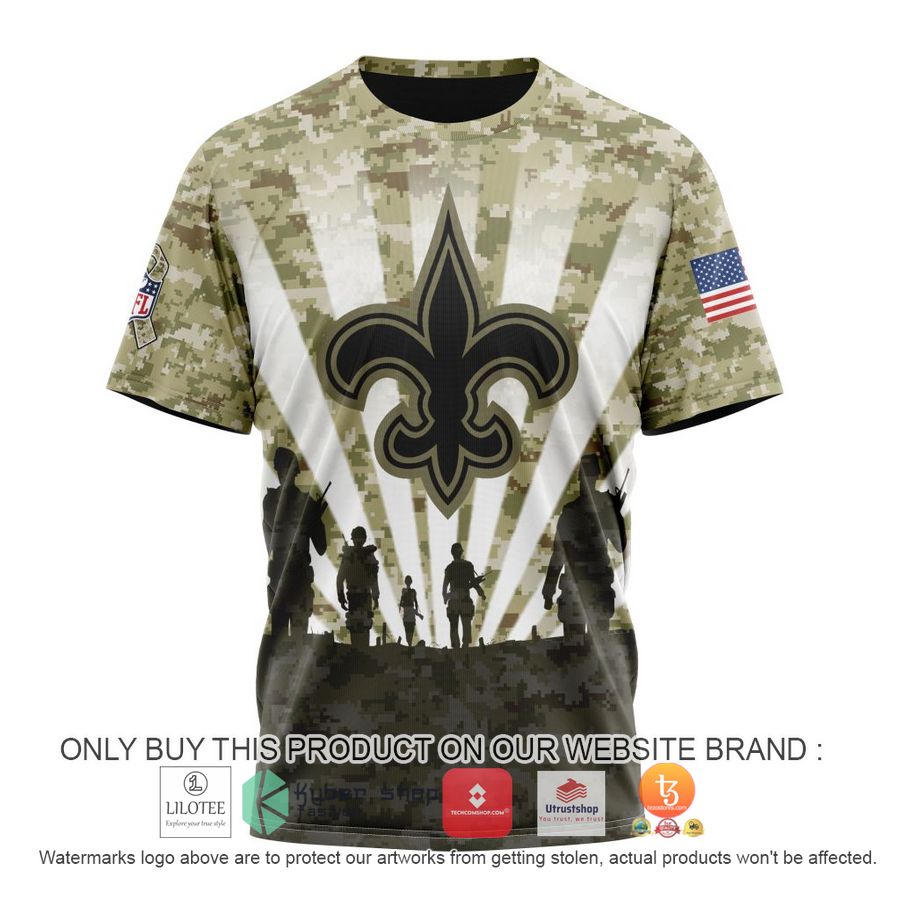 HOT Personalized NFL New Orleans Saints Salute To Service Honor Veterans And Their Families 3D Shirt, Hoodie 8 personalized nfl new orleans saints salute to service honor veterans and their families 3d shirt hoodie 8 21272