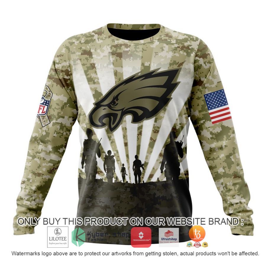 HOT Personalized NFL Philadelphia Eagles Salute To Service Honor Veterans And Their Families 3D Shirt, Hoodie 6 personalized nfl philadelphia eagles salute to service honor veterans and their families 3d shirt hoodie 6 18287