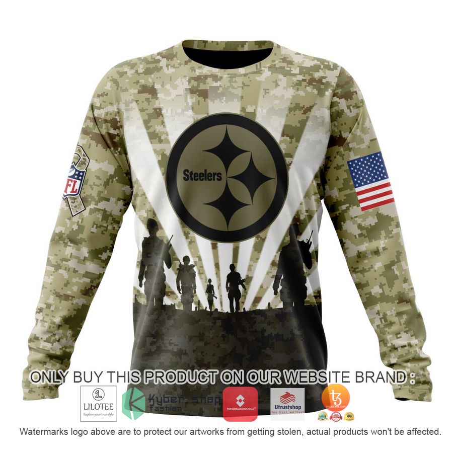 HOT Personalized NFL Pittsburgh Steelers Salute To Service Honor Veterans And Their Families 3D Shirt, Hoodie 6 personalized nfl pittsburgh steelers salute to service honor veterans and their families 3d shirt hoodie 6 4682