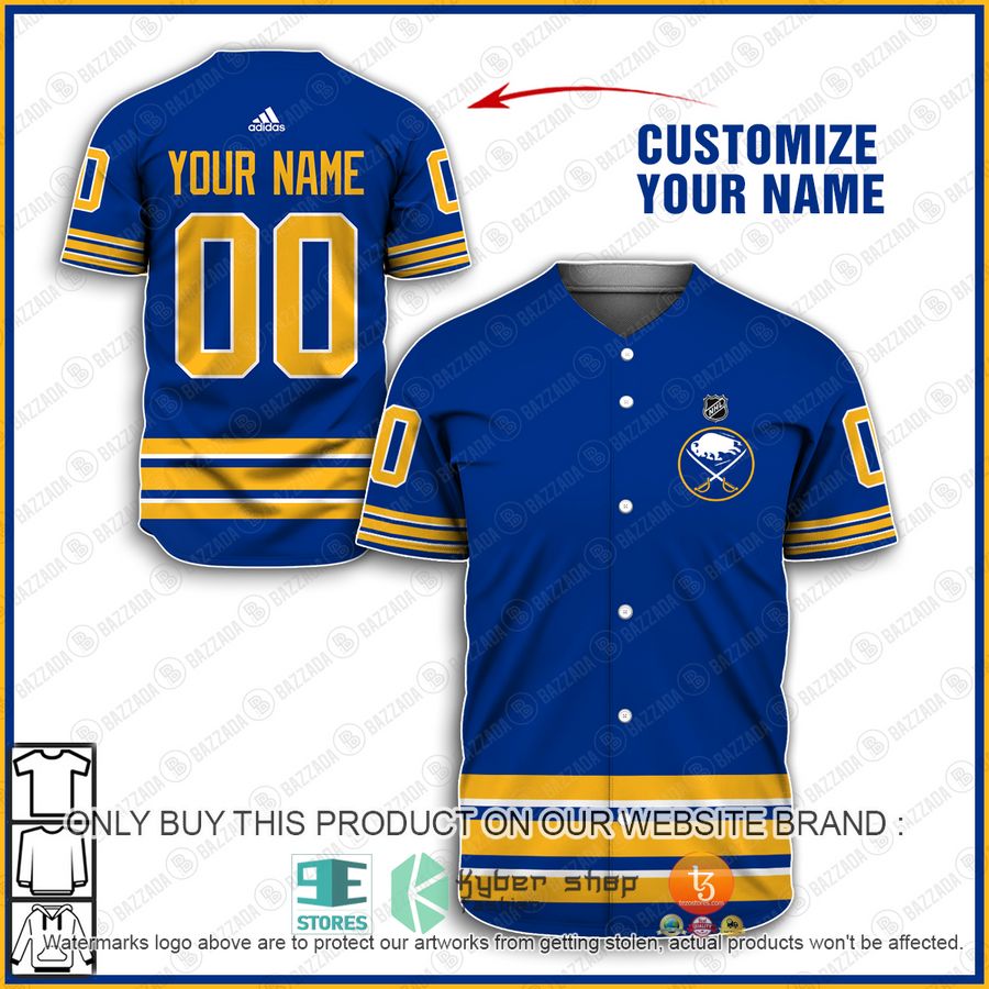 HOT NHL Buffalo Sabres Personalized Baseball Jersey 1 personalized nhl buffalo sabres baseball jersey shirt 1 80967