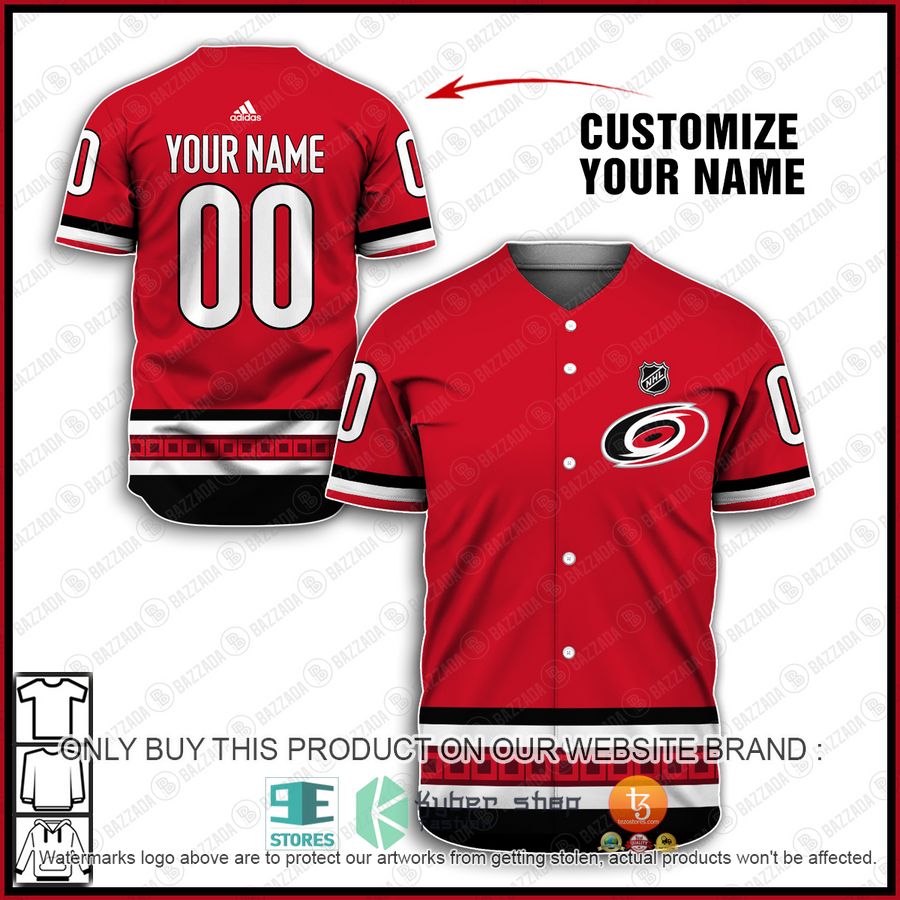 personalized nhl carolina hurricanes baseball jersey shirt 1 84165