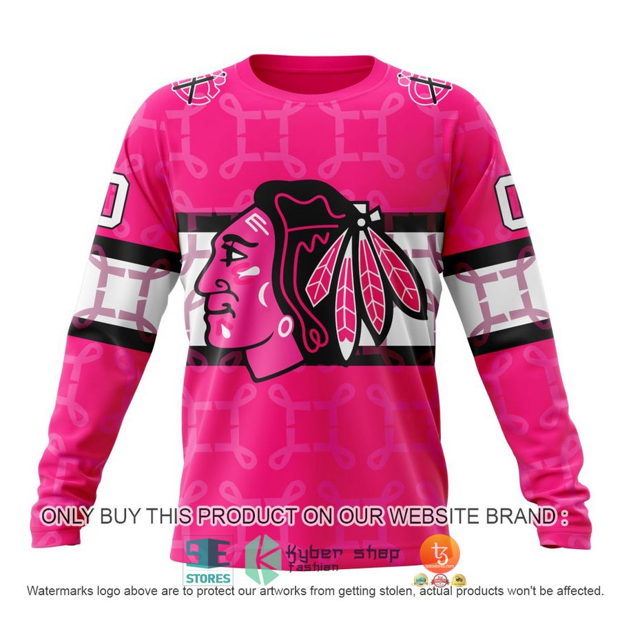 NEW Personalized Chicago BlackHawks Breast Cancer Awareness Hoodie, Shirt 6 personalized nhl chicago blackhawks breast cancer awareness shirt hoodie 6 35164