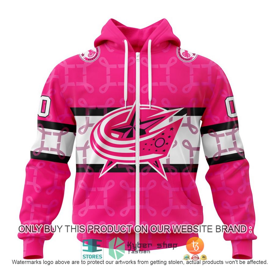 NEW Personalized Columbus Blue Jackets Breast Cancer Awareness Hoodie, Shirt 2 personalized nhl columbus blue jackets breast cancer awareness shirt hoodie 2 51192