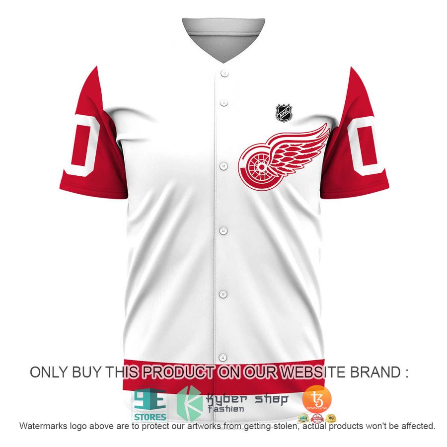 HOT NHL Detroit Red Wings Personalized Baseball Jersey 2 personalized nhl detroit red wings baseball jersey shirt 2 92106