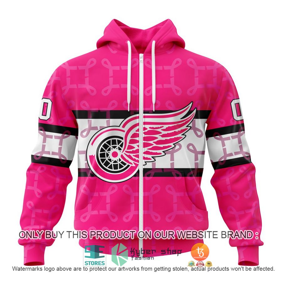 NEW Personalized Detroit Red Wings Breast Cancer Awareness Hoodie, Shirt 2 personalized nhl detroit red wings breast cancer awareness shirt hoodie 2 8834