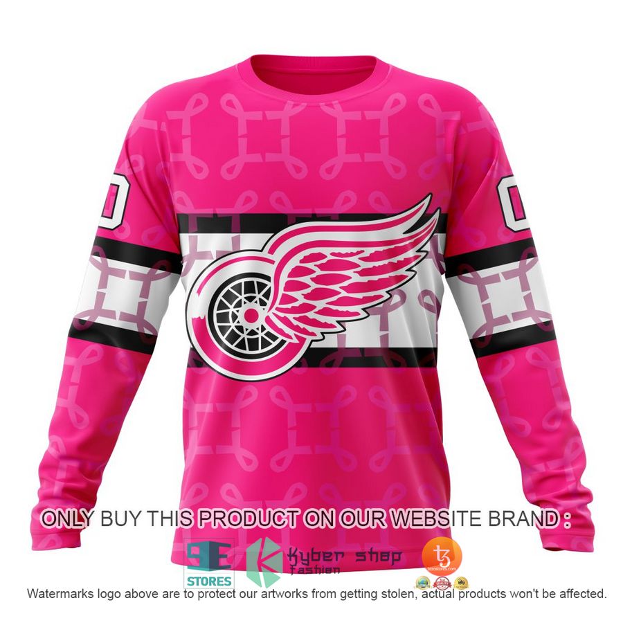 NEW Personalized Detroit Red Wings Breast Cancer Awareness Hoodie, Shirt 6 personalized nhl detroit red wings breast cancer awareness shirt hoodie 6 50201