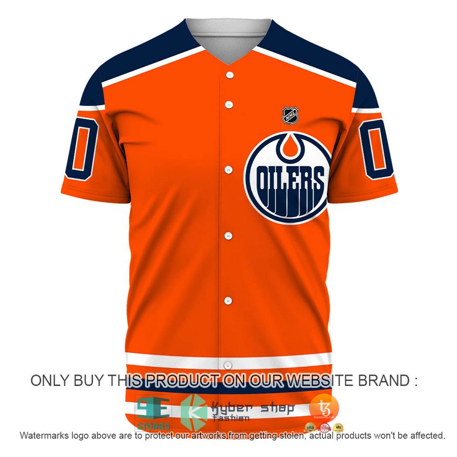 HOT NHL Edmonton Oilers Personalized Baseball Jersey 2 personalized nhl edmonton oilers baseball jersey shirt 2 26388