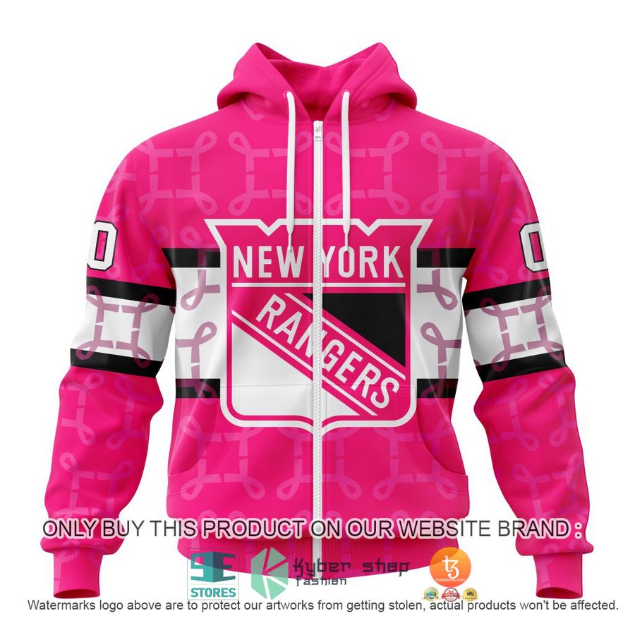 NEW Personalized New York Rangers Breast Cancer Awareness Hoodie, Shirt 2 personalized nhl new york rangers breast cancer awareness shirt hoodie 2 69126