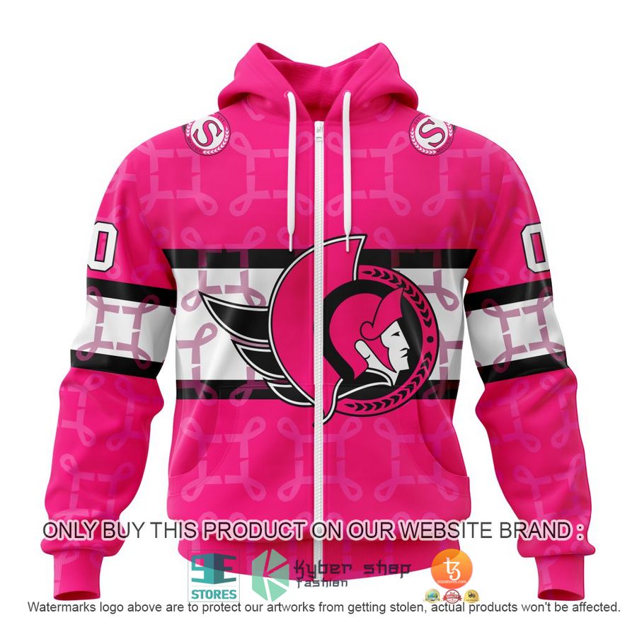NEW Personalized Ottawa Senators Breast Cancer Awareness Hoodie, Shirt 2 personalized nhl ottawa senators breast cancer awareness shirt hoodie 2 39055