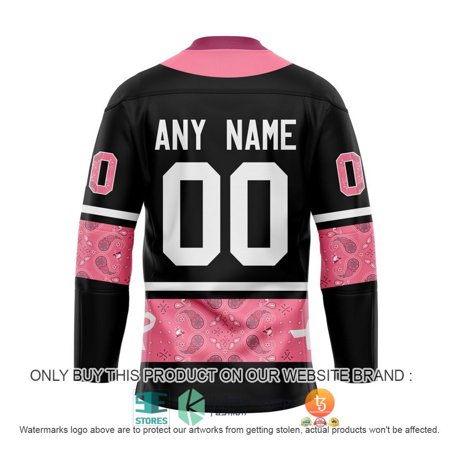 personalized nhl pittsburgh penguins breast cancer awareness paisley hockey jersey 2 87857