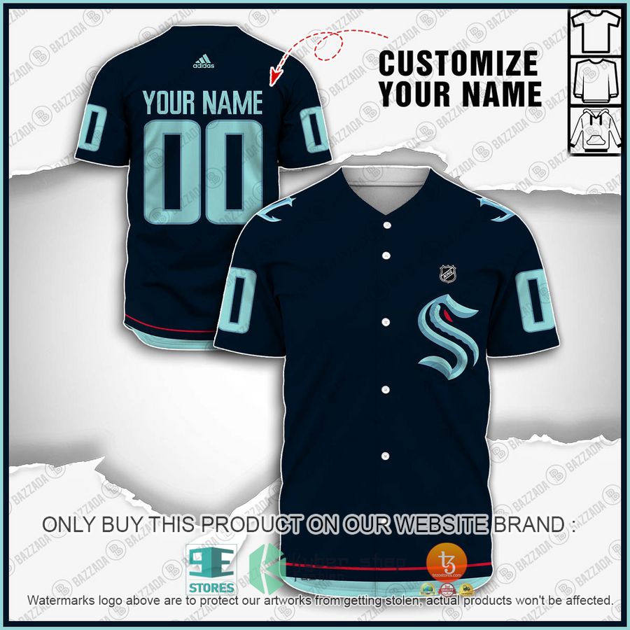 personalized nhl seattle kraken baseball jersey shirt 1 65565