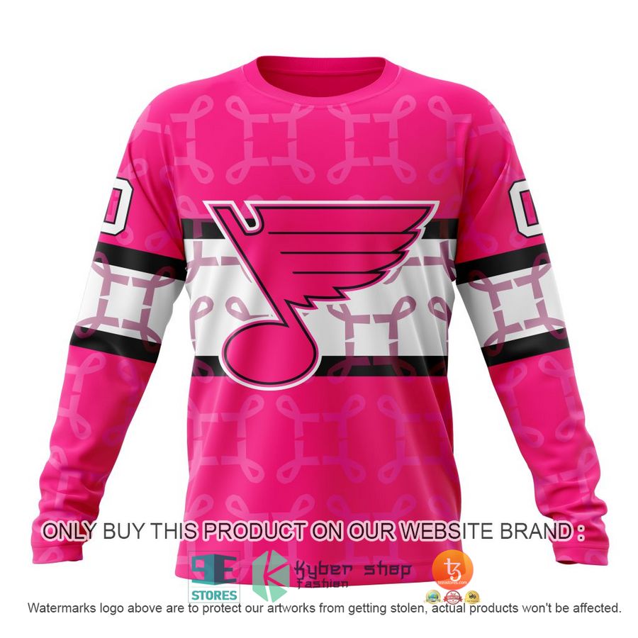 NEW Personalized St. Louis Blues Breast Cancer Awareness Hoodie, Shirt 6 personalized nhl st louis blues breast cancer awareness shirt hoodie 6 72833