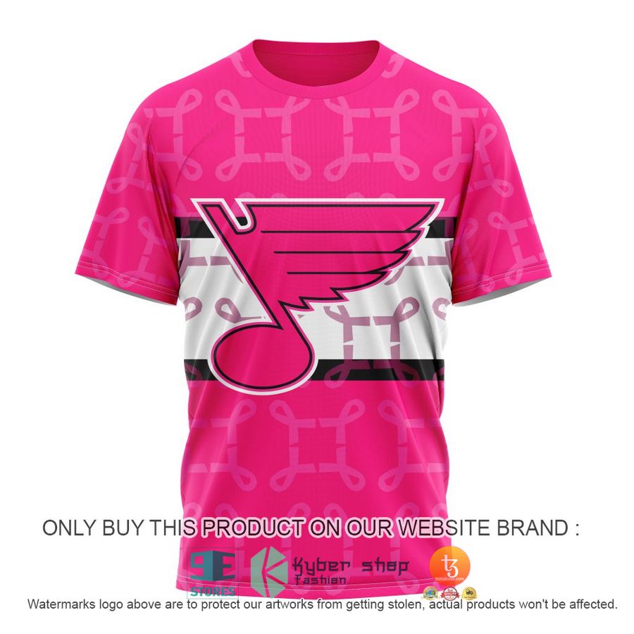 NEW Personalized St. Louis Blues Breast Cancer Awareness Hoodie, Shirt 8 personalized nhl st louis blues breast cancer awareness shirt hoodie 8 60016