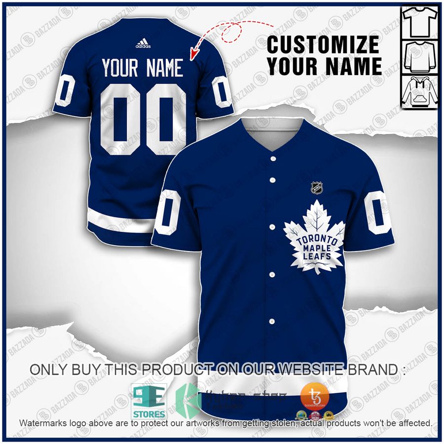 personalized nhl toronto maple leafs baseball jersey shirt 1 47879