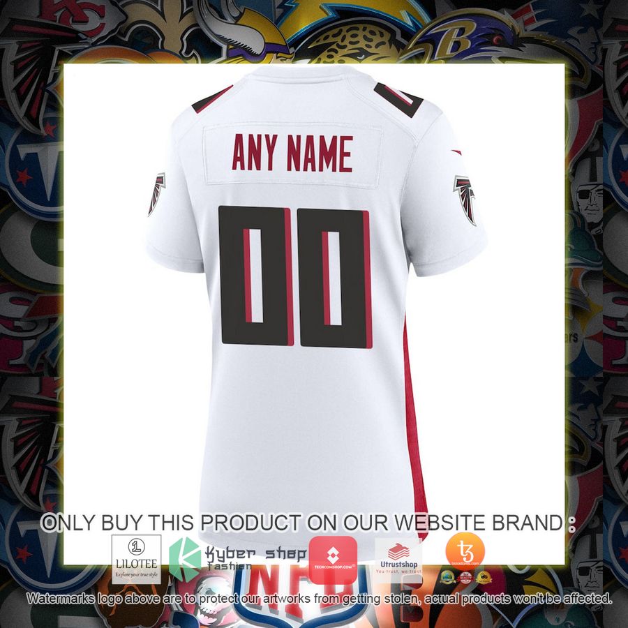 HOT Nike Atlanta Falcons Women's White Personalized Football Jersey 3 personalized nike atlanta falcons womens white football jersey 3 81081