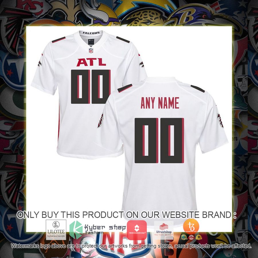 personalized nike atlanta falcons youth white football jersey 1 71232