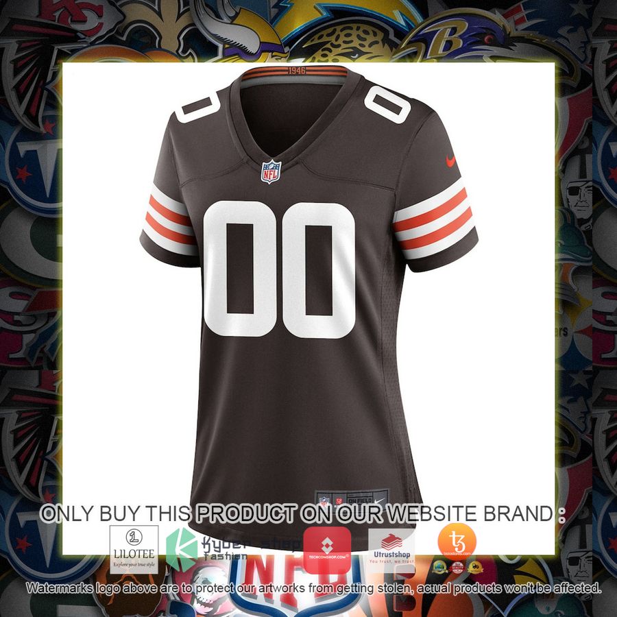 HOT Nike Cleveland Browns Women's Brown Personalized Football Jersey 2 personalized nike cleveland browns womens brown football jersey 2 84897
