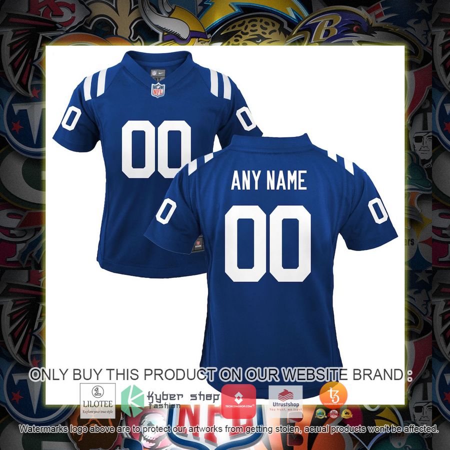 HOT Nike Indianapolis Colts Youth Royal Personalized Football Jersey 6 personalized nike indianapolis colts youth royal football jersey 1 26381