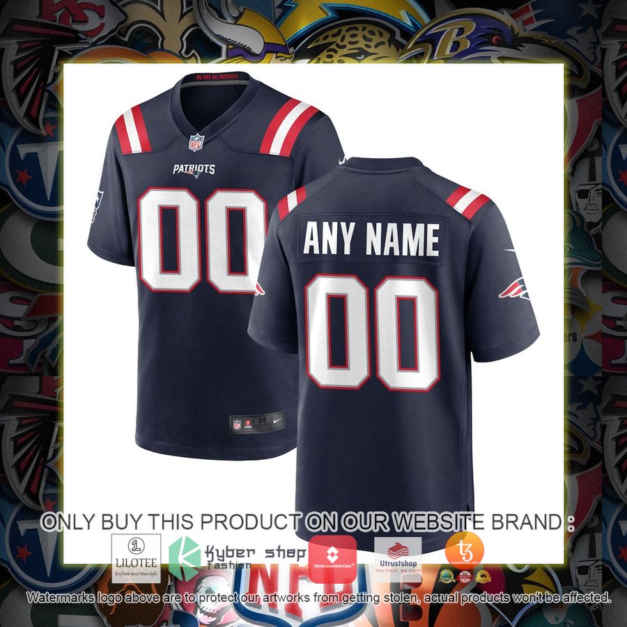 HOT Nike New England Patriots Navy Personalized Football Jersey 1 personalized nike new england patriots navy football jersey 1 5718