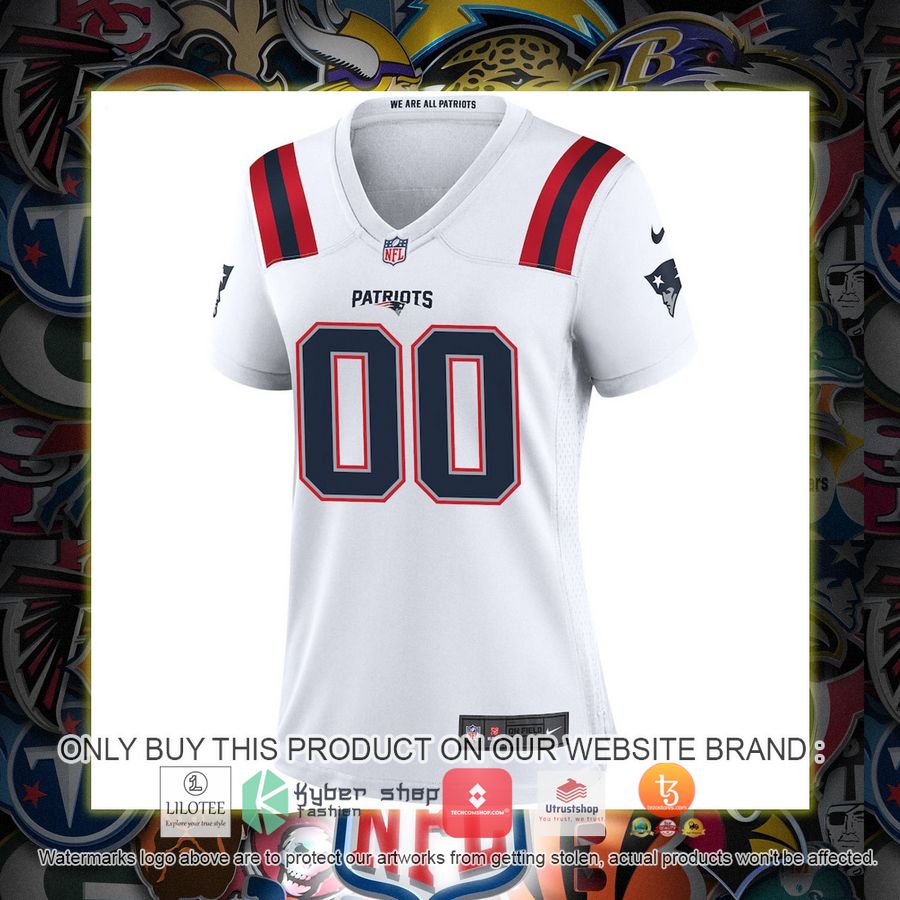 HOT Nike New England Patriots Women's White Personalized Football Jersey 2 personalized nike new england patriots womens white football jersey 2 22283