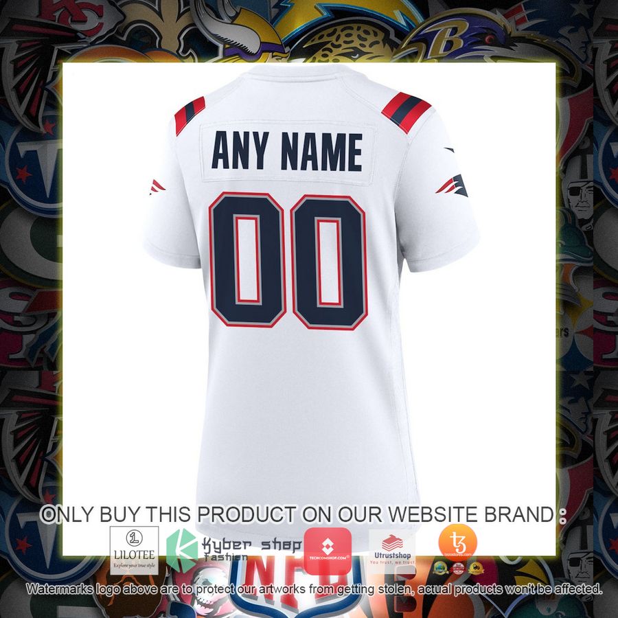 HOT Nike New England Patriots Women's White Personalized Football Jersey 3 personalized nike new england patriots womens white football jersey 3 42809