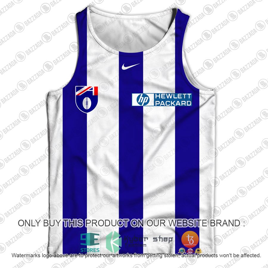 personalized north melbourne football club vintage retro afl guernsey 90s hp tank top 2 71084