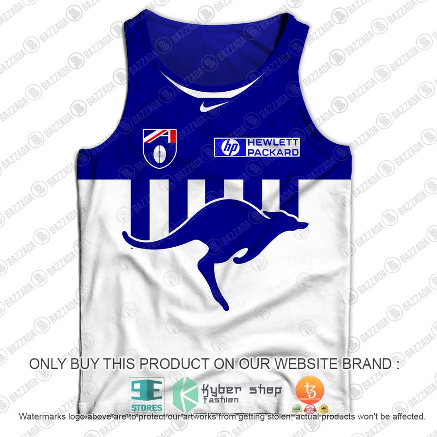 personalized north melbourne football club vintage retro afl guernsey 90s tank top 2 87658