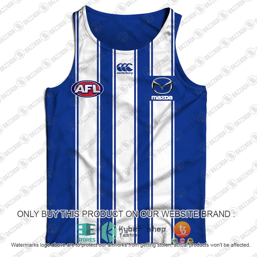 personalized north melbourne kangaroos vintage centenary guernsey mazda blue tank top 2 64881