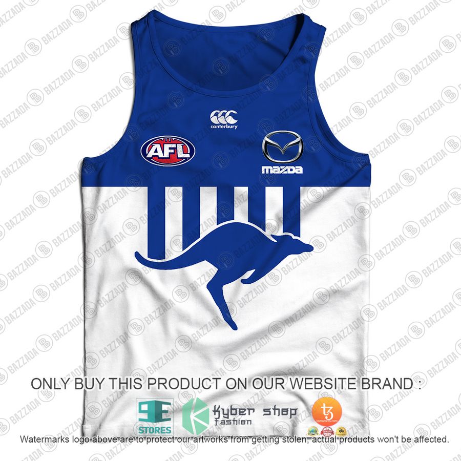 personalized north melbourne kangaroos vintage centenary guernsey mazda tank top 2 78522