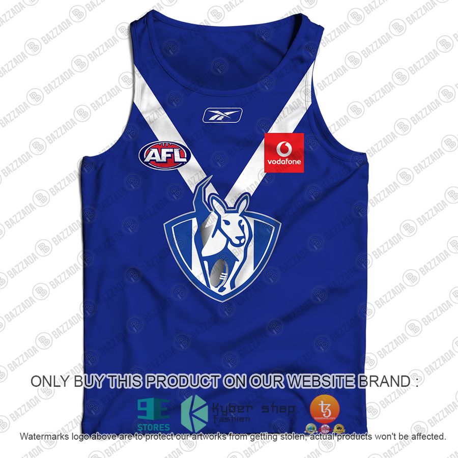personalized north melbourne kangaroos vintage centenary guernsey vodafone tank top 2 10910