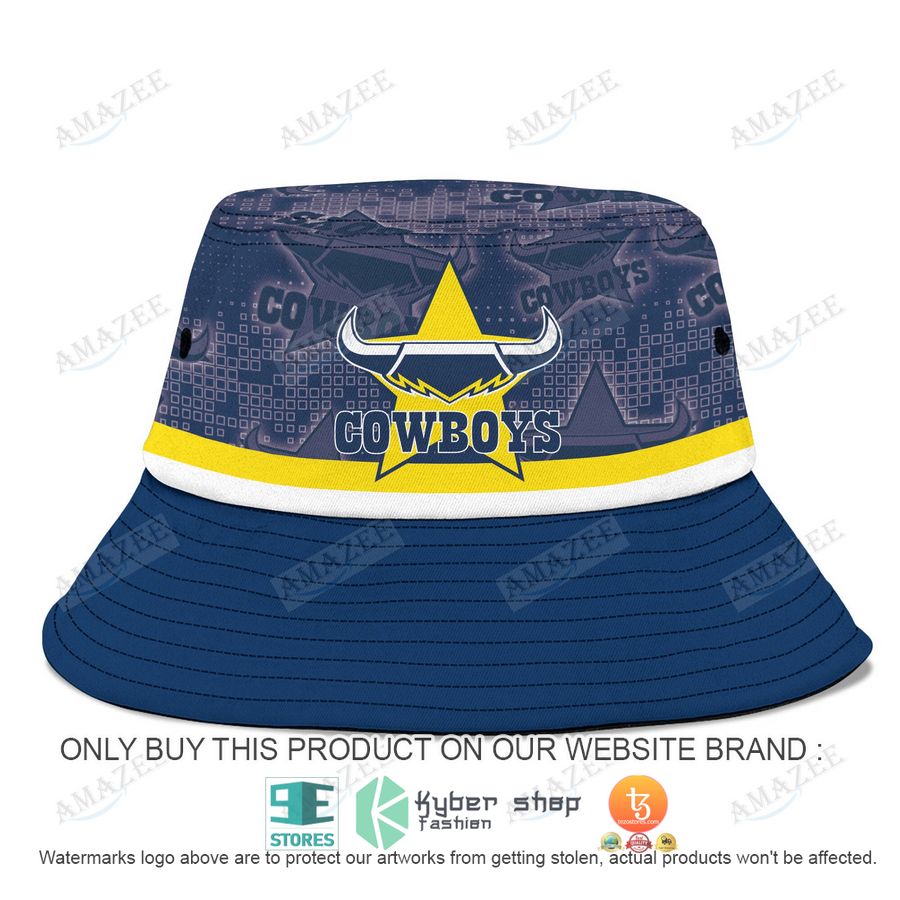 personalized north queensland cowboys blue bucket hat 1 79924
