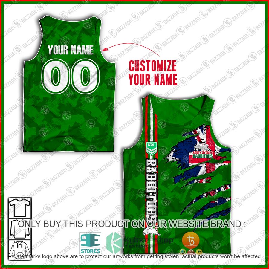 personalized nrl and veteran south sydney rabbitohs team tank top 1 18437