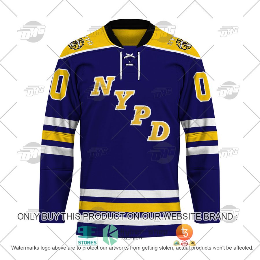 NEW NYPD Police Department New York blue Custom Name Hockey Jersey 2 personalized nypd police department new york blue hockey jersey 2 29151