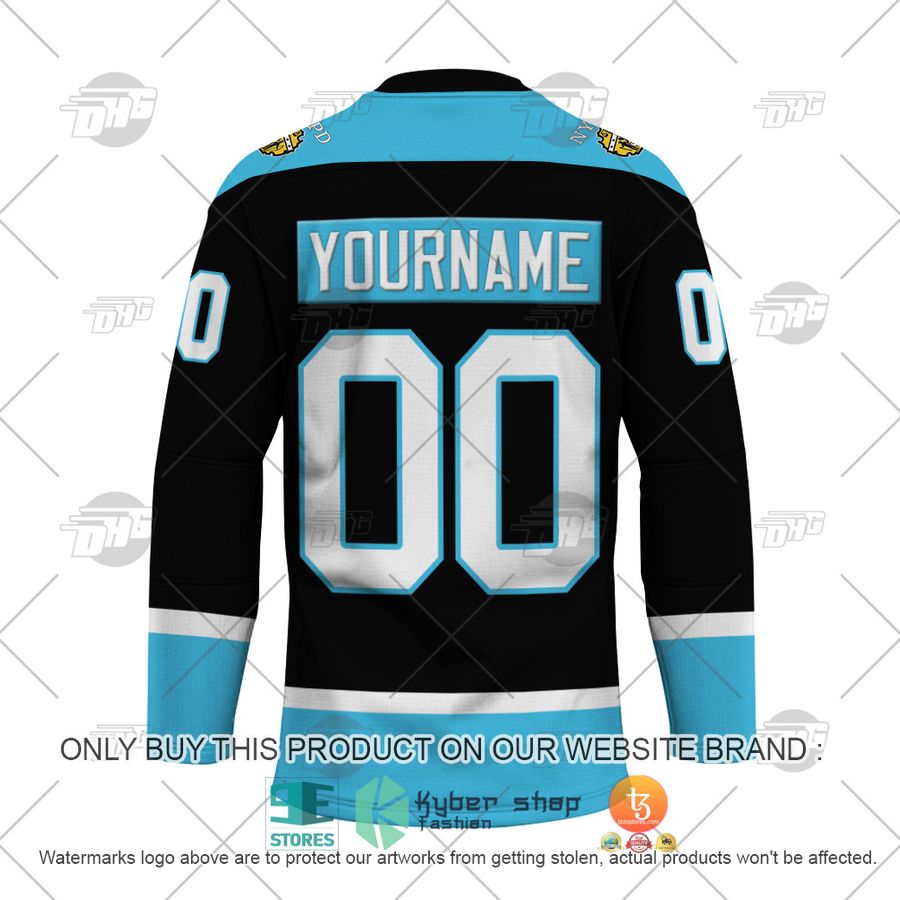 NEW NYPD Shield Police Department New York black blue Custom Name Hockey Jersey 3 personalized nypd shield police department new york black blue hockey jersey 3 45326