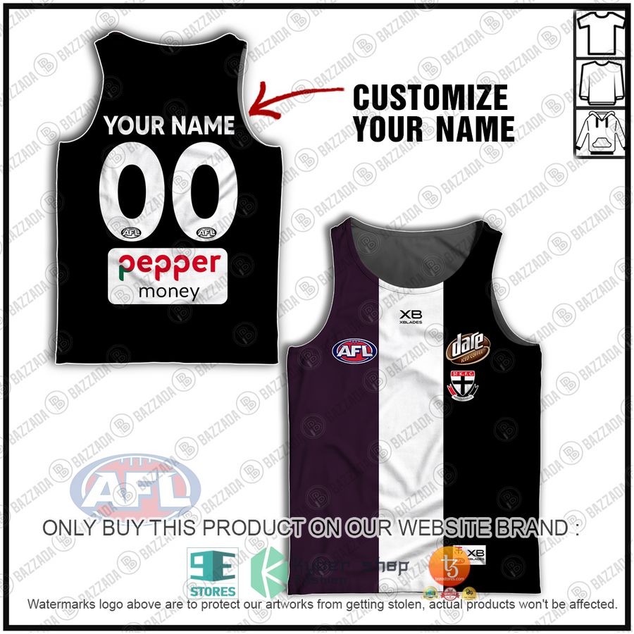personalized odie st kilda saints football club vintage retro afl guernsey dare tank top 1 35942