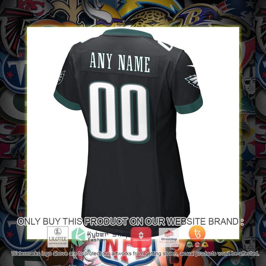 HOT Philadelphia Eagles Nike Women's Alternate Black Personalized Football Jersey 3 personalized philadelphia eagles nike womens alternate black football jersey 3 55006