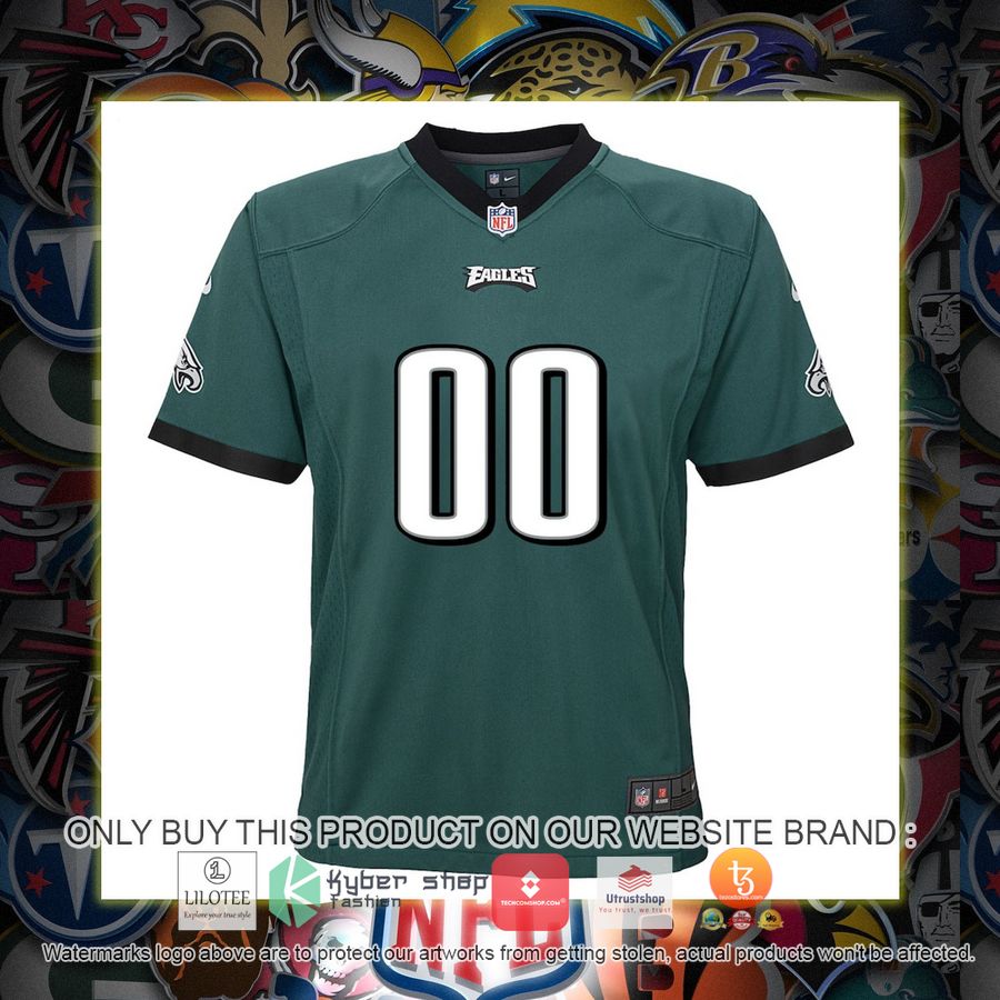 HOT Philadelphia Eagles Nike Youth Team Midnight Green Personalized Football Jersey 2 personalized philadelphia eagles nike youth team midnight green football jersey 2 6904