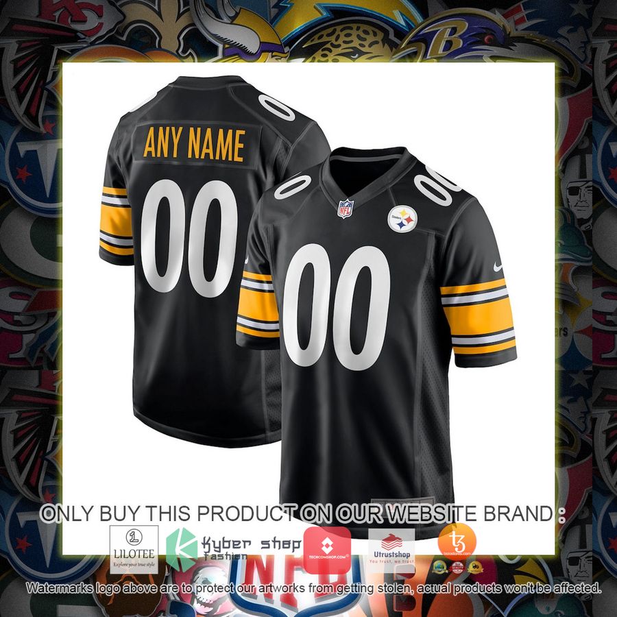 HOT Pittsburgh Steelers Nike Game Player Black Personalized Football Jersey 7 personalized pittsburgh steelers nike game player black football jersey 1 71107