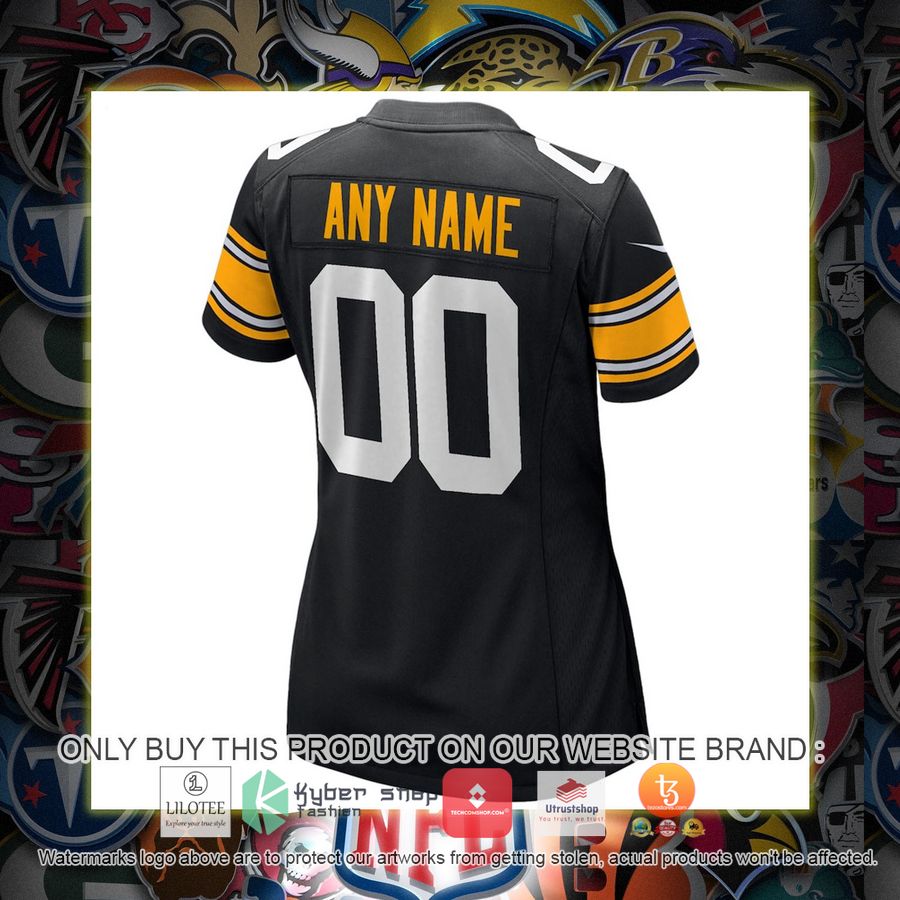 HOT Pittsburgh Steelers Nike Women's Alternate Black Personalized Football Jersey 3 personalized pittsburgh steelers nike womens alternate black football jersey 3 86579