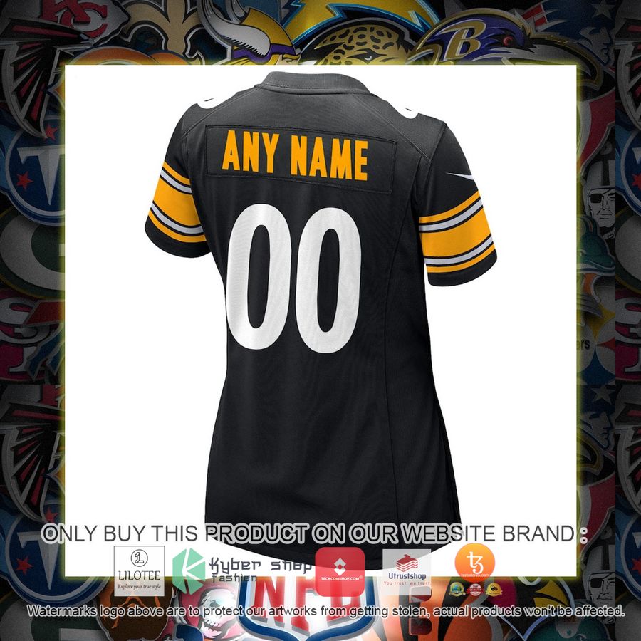 HOT Pittsburgh Steelers Nike Women's Black Custom Football Jersey Shirt 3 personalized pittsburgh steelers nike womens black football jersey 3 18832