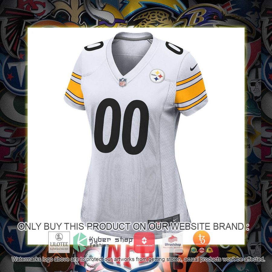 HOT Pittsburgh Steelers Nike Women's White Personalized Football Jersey 2 personalized pittsburgh steelers nike womens white football jersey 2 92532