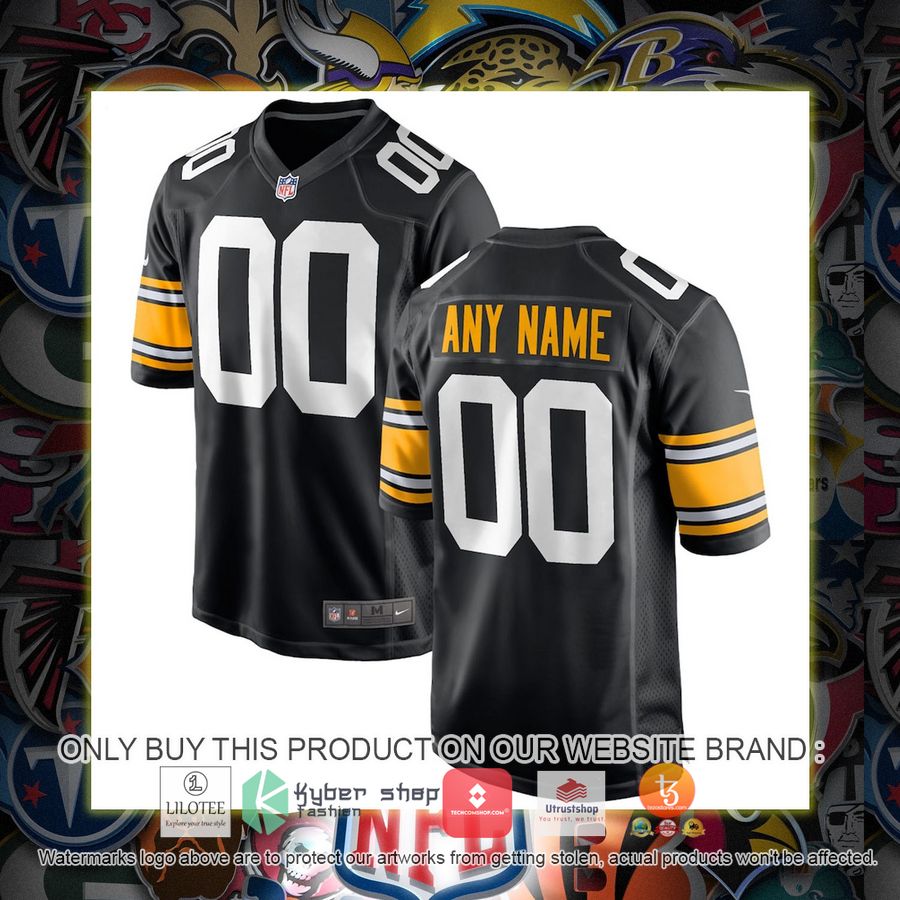 HOT Pittsburgh Steelers Nike Youth Alternate Black Personalized Football Jersey 6 personalized pittsburgh steelers nike youth alternate black football jersey 1 68413