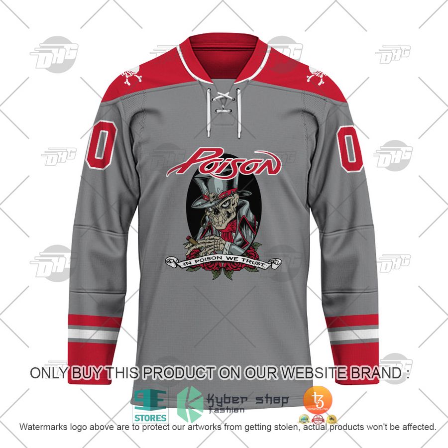 NEW Poison In Poison We Trust Custom Name Hockey Jersey 2 personalized poison in poison we trust hockey jersey 2 20006