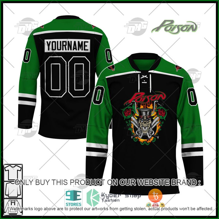 NEW Poison Ride the Wind Custom Name Hockey Jersey 6 personalized poison ride the wind hockey jersey 1 76391