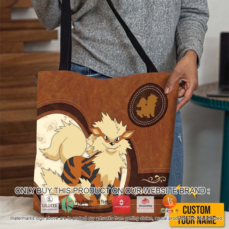 personalized pokemon arcanine all over tote bag 1 95566