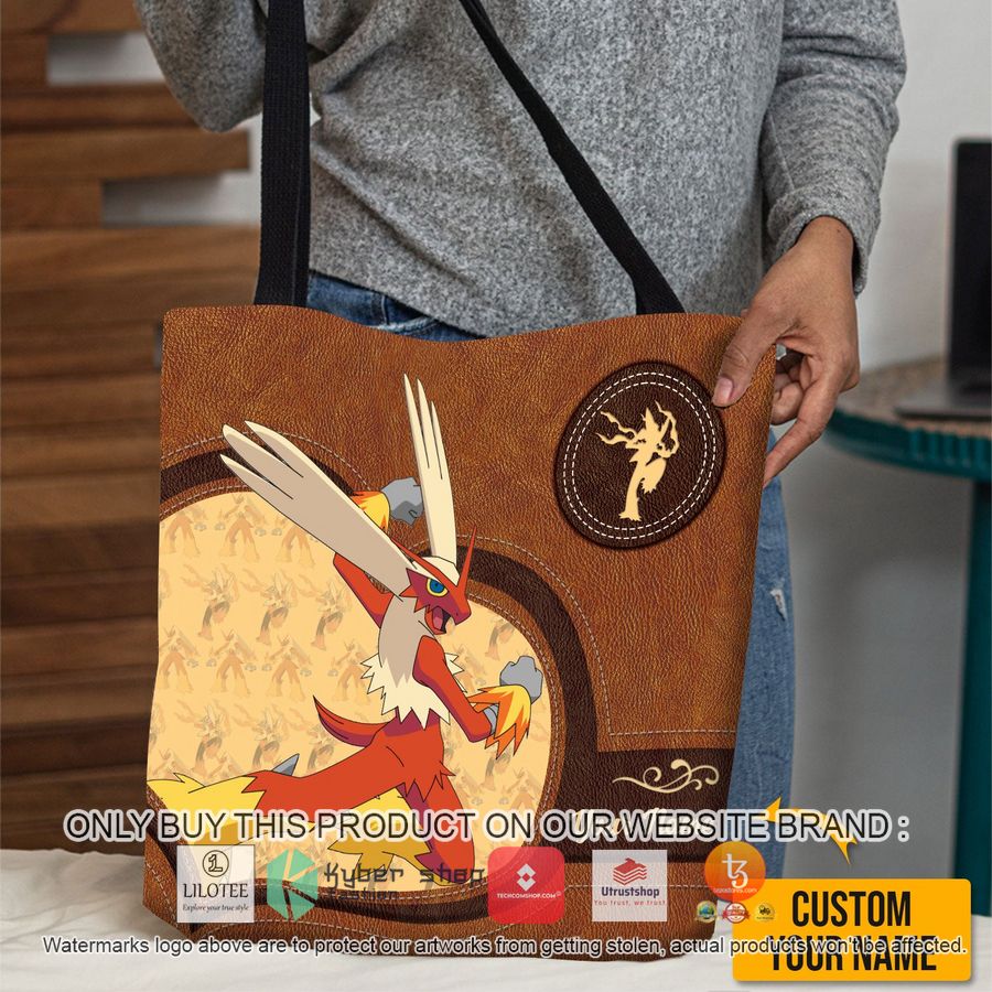 personalized pokemon blaziken all over tote bag 1 4960