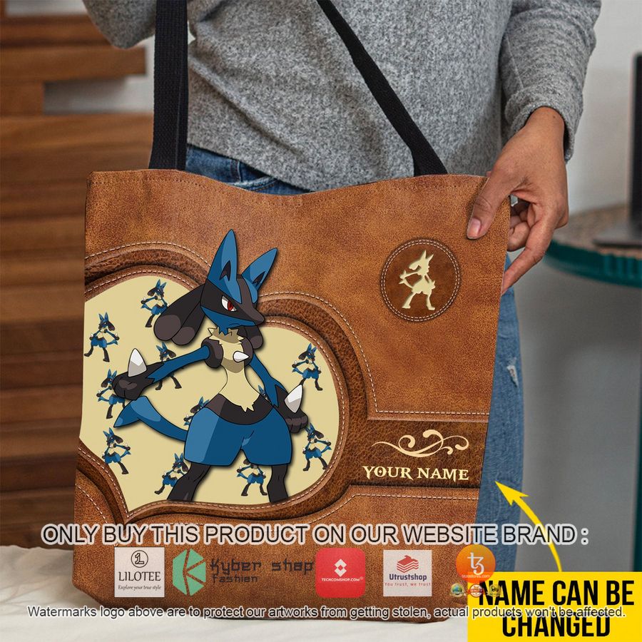personalized pokemon lucario all over tote bag 1 97889