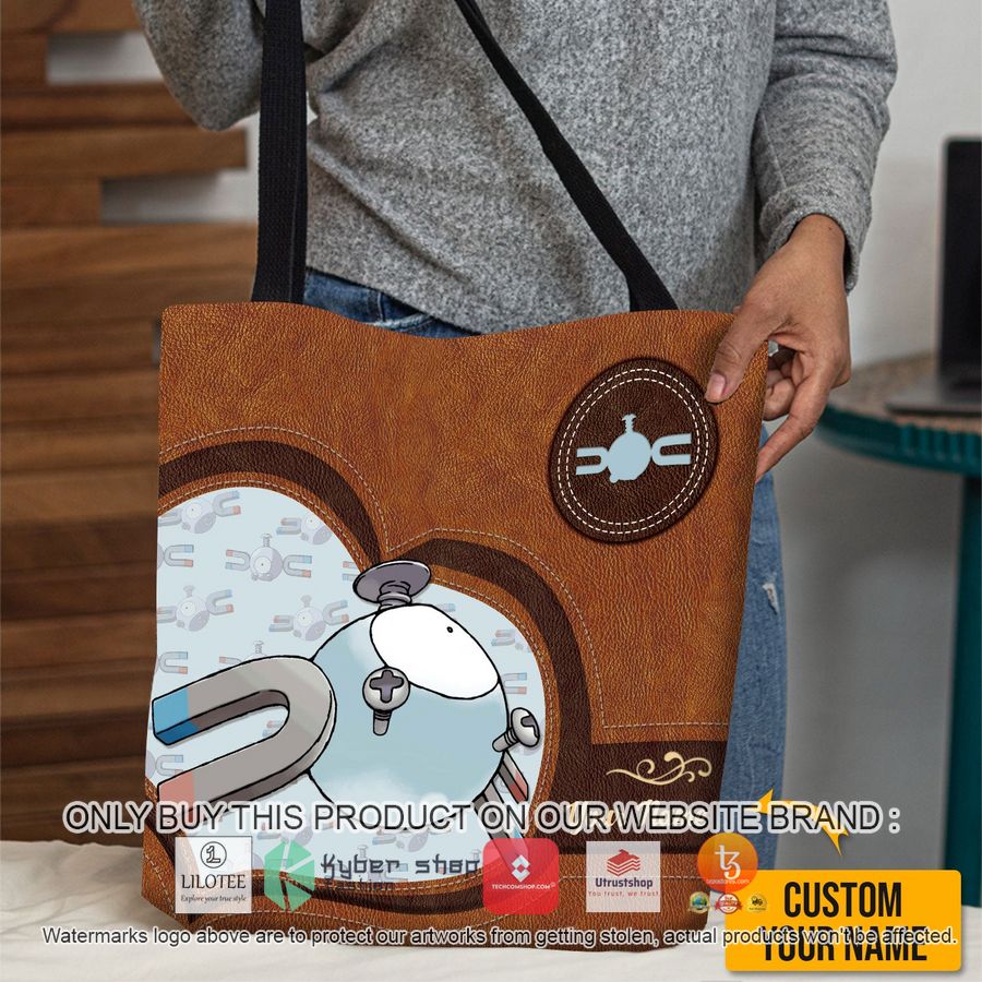 personalized pokemon magnemite all over tote bag 1 72857